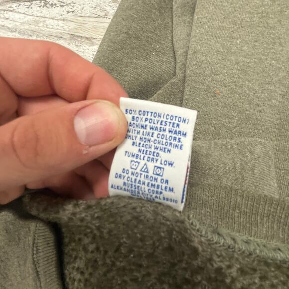 Vintage 90s Y2K Russell Athletic Heather Muted Brown Mens 2XL Blank Sweatshirt - Picture 5 of 10